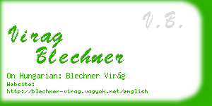 virag blechner business card